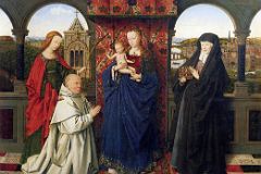 08 Virgin and Child, with Saints and Donor - Jan van Eyck and Workshop 1441-43 Frick Collection New York City